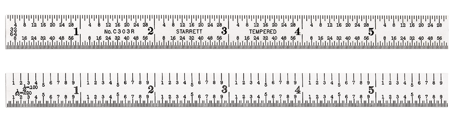 View the C303R-6Starrett C303R-6 Steel Rule